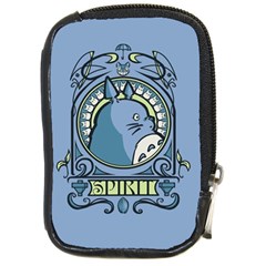 Drawing Illustration Anime Cartoon My Neighbor Totoro Compact Camera Leather Case by Sarkoni