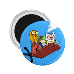 Cartoon Adventure Time Jake And Finn 2 25  Magnets by Sarkoni