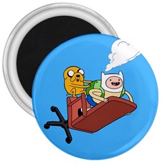 Cartoon Adventure Time Jake And Finn 3  Magnets by Sarkoni