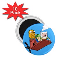 Cartoon Adventure Time Jake And Finn 1 75  Magnets (10 Pack)  by Sarkoni