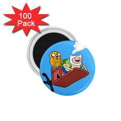 Cartoon Adventure Time Jake And Finn 1 75  Magnets (100 Pack)  by Sarkoni