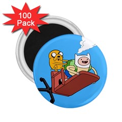 Cartoon Adventure Time Jake And Finn 2 25  Magnets (100 Pack)  by Sarkoni