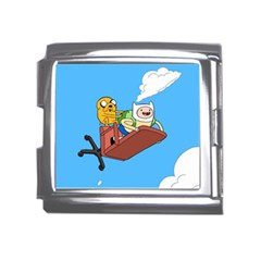 Cartoon Adventure Time Jake And Finn Mega Link Italian Charm (18mm) by Sarkoni