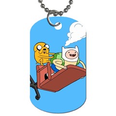 Cartoon Adventure Time Jake And Finn Dog Tag (one Side) by Sarkoni