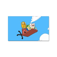 Cartoon Adventure Time Jake And Finn Sticker Rectangular (100 Pack) by Sarkoni