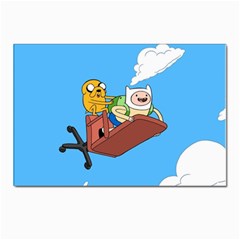 Cartoon Adventure Time Jake And Finn Postcards 5  X 7  (pkg Of 10) by Sarkoni