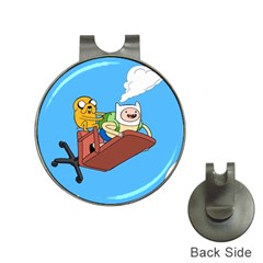 Cartoon Adventure Time Jake And Finn Hat Clips With Golf Markers by Sarkoni