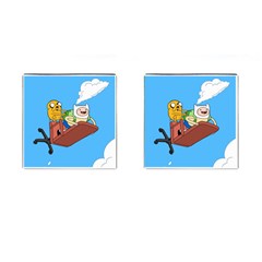 Cartoon Adventure Time Jake And Finn Cufflinks (square) by Sarkoni