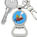 Cartoon Adventure Time Jake And Finn Bottle Opener Key Chain Front