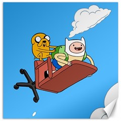 Cartoon Adventure Time Jake And Finn Canvas 12  X 12  by Sarkoni