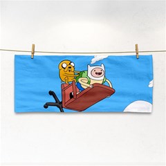 Cartoon Adventure Time Jake And Finn Hand Towel by Sarkoni