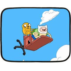 Cartoon Adventure Time Jake And Finn Fleece Blanket (mini) by Sarkoni