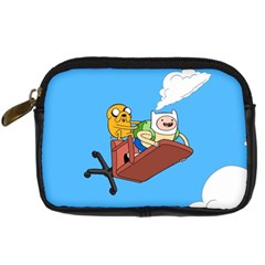 Cartoon Adventure Time Jake And Finn Digital Camera Leather Case by Sarkoni