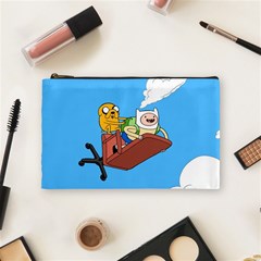 Cartoon Adventure Time Jake And Finn Cosmetic Bag (medium) by Sarkoni