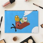 Cartoon Adventure Time Jake And Finn Cosmetic Bag (Large) Back