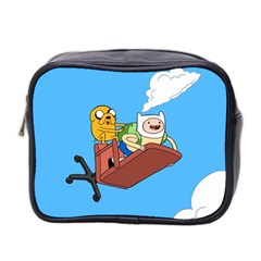 Cartoon Adventure Time Jake And Finn Mini Toiletries Bag (two Sides) by Sarkoni