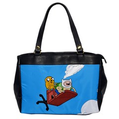 Cartoon Adventure Time Jake And Finn Oversize Office Handbag by Sarkoni