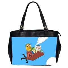 Cartoon Adventure Time Jake And Finn Oversize Office Handbag (2 Sides) by Sarkoni