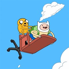 Cartoon Adventure Time Jake And Finn Play Mat (rectangle) by Sarkoni