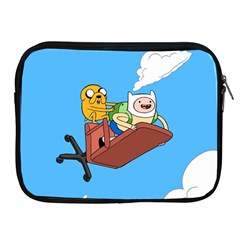 Cartoon Adventure Time Jake And Finn Apple Ipad 2/3/4 Zipper Cases by Sarkoni