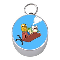 Cartoon Adventure Time Jake And Finn Mini Silver Compasses by Sarkoni