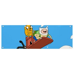 Cartoon Adventure Time Jake And Finn Banner And Sign 9  X 3  by Sarkoni