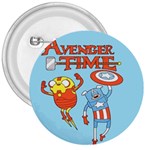 Adventure Time Avengers Age Of Ultron 3  Buttons Front