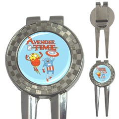 Adventure Time Avengers Age Of Ultron 3-in-1 Golf Divots by Sarkoni