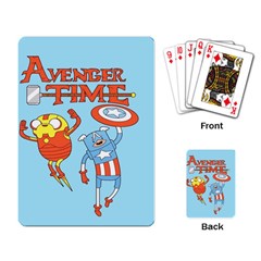 Adventure Time Avengers Age Of Ultron Playing Cards Single Design (rectangle) by Sarkoni