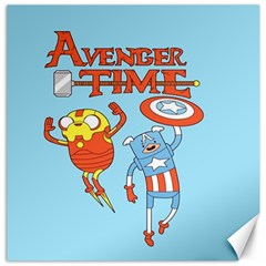 Adventure Time Avengers Age Of Ultron Canvas 12  X 12  by Sarkoni