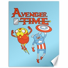 Adventure Time Avengers Age Of Ultron Canvas 18  X 24  by Sarkoni