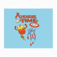 Adventure Time Avengers Age Of Ultron Small Glasses Cloth (2 Sides) by Sarkoni