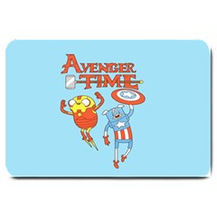 Adventure Time Avengers Age Of Ultron Large Doormat by Sarkoni