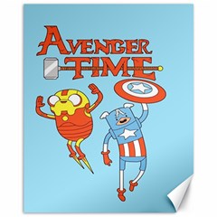 Adventure Time Avengers Age Of Ultron Canvas 11  X 14  by Sarkoni