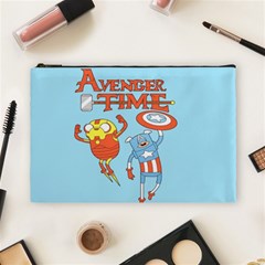 Adventure Time Avengers Age Of Ultron Cosmetic Bag (large) by Sarkoni