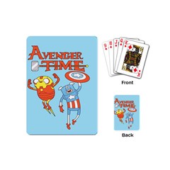 Adventure Time Avengers Age Of Ultron Playing Cards Single Design (mini) by Sarkoni