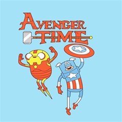 Adventure Time Avengers Age Of Ultron Play Mat (square) by Sarkoni