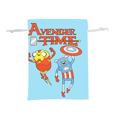 Adventure Time Avengers Age Of Ultron Lightweight Drawstring Pouch (l) by Sarkoni