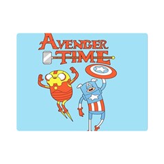 Adventure Time Avengers Age Of Ultron Premium Plush Fleece Blanket (mini) by Sarkoni