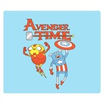 Adventure Time Avengers Age Of Ultron Premium Plush Fleece Blanket (Small) 50 x40  Blanket Front