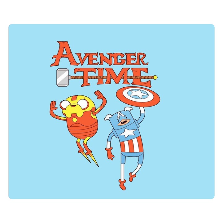 Adventure Time Avengers Age Of Ultron Premium Plush Fleece Blanket (Small)