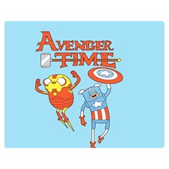 Adventure Time Avengers Age Of Ultron Premium Plush Fleece Blanket (medium) by Sarkoni