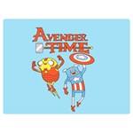 Adventure Time Avengers Age Of Ultron Two Sides Premium Plush Fleece Blanket (Extra Small) 40 x30  Blanket Back