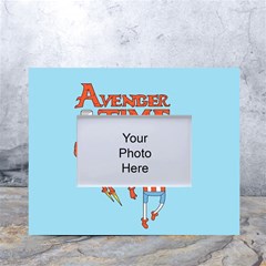 Adventure Time Avengers Age Of Ultron White Tabletop Photo Frame 4 x6  by Sarkoni