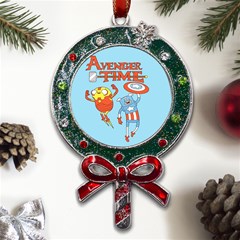 Adventure Time Avengers Age Of Ultron Metal X mas Lollipop With Crystal Ornament by Sarkoni