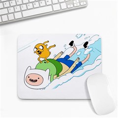 Adventure Time Finn And Jake Snow Small Mousepad by Sarkoni