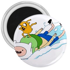 Adventure Time Finn And Jake Snow 3  Magnets by Sarkoni