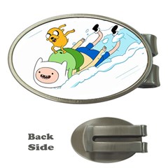 Adventure Time Finn And Jake Snow Money Clips (oval)  by Sarkoni