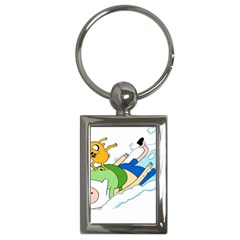 Adventure Time Finn And Jake Snow Key Chain (rectangle) by Sarkoni