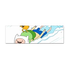 Adventure Time Finn And Jake Snow Sticker (bumper) by Sarkoni